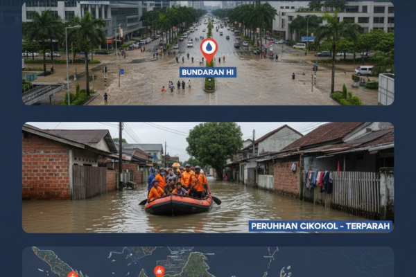 titik banjir jakarta