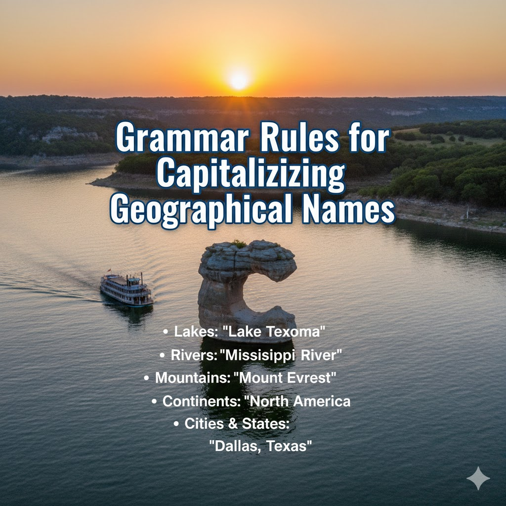 lake texoma should be capitalized