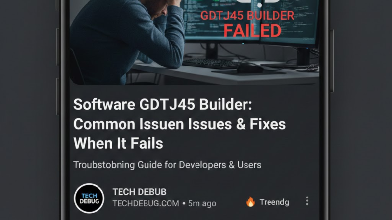 software gdtj45 builder does not work: Your Complete 2026 Troubleshooting Guide
