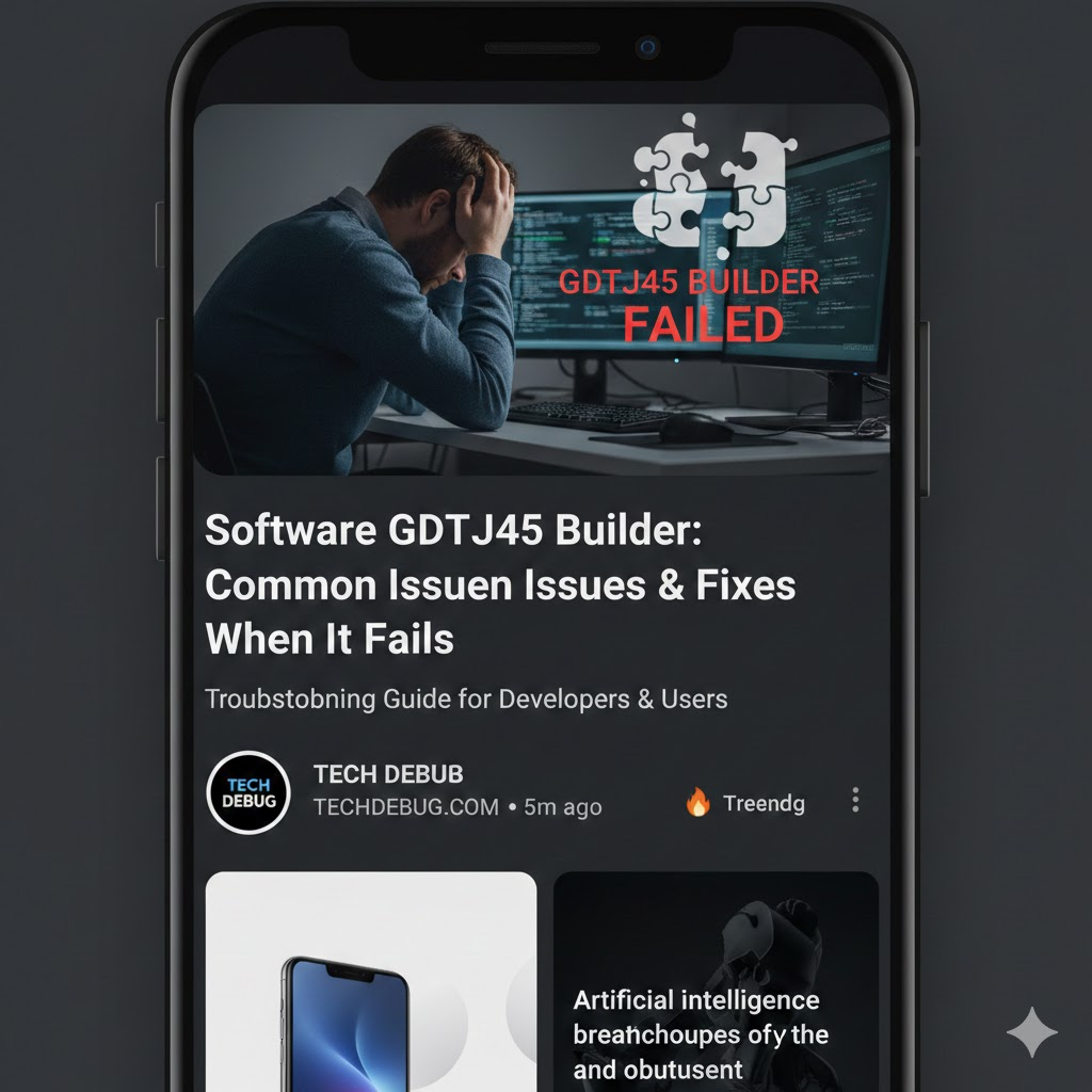 software gdtj45 builder does not work software gdtj45 builder does not work